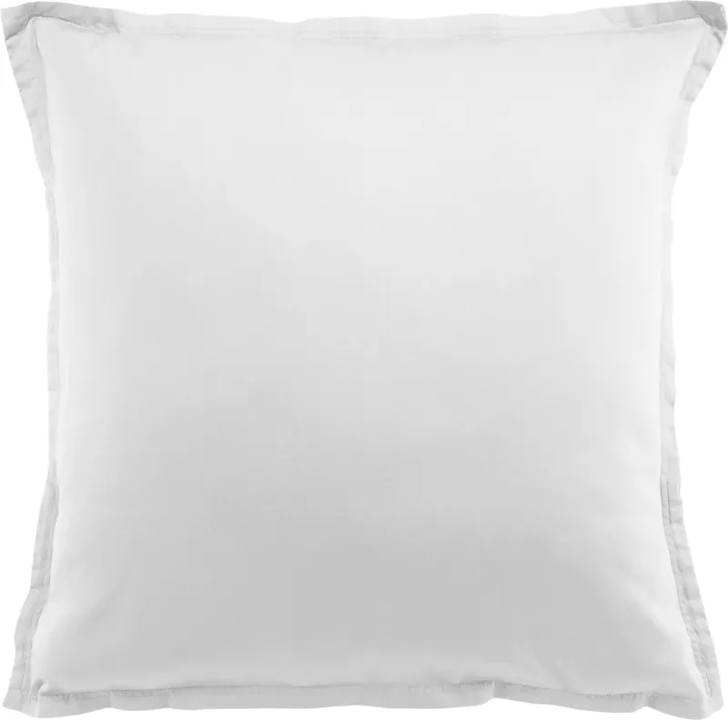 Taie d'oreiller en satin de coton — 65x65 cm — Neige