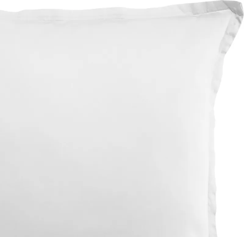 Taie d'oreiller en satin de coton — 65x65 cm — Neige
