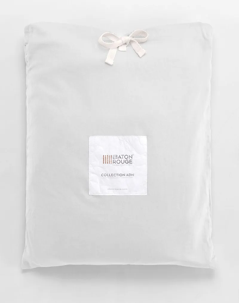 Taie d'oreiller en satin de coton — 65x65 cm — Neige