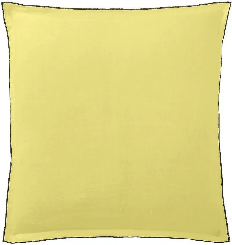 Taie d'oreiller en lin lavé — 65x65 cm — Poire