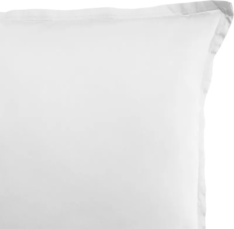 Taie d'oreiller en satin de coton — 65x65 cm — Blanc optique