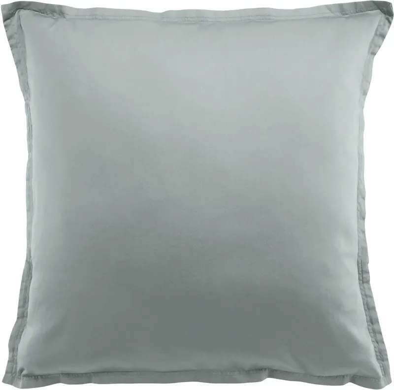 Taie d'oreiller en satin de coton — 65x65 cm — Bleu céladon