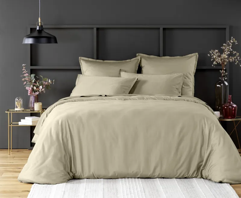 Taie d'oreiller en satin de coton — 50x70 cm — Lin