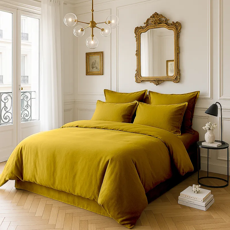Taie d'oreiller en satin de coton — 65x65 cm — Bronze