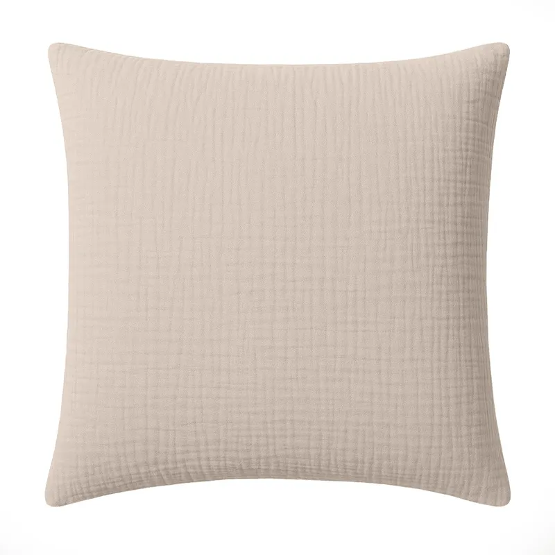 Taie d'oreiller en gaze de coton — 65x65 cm — Ecru