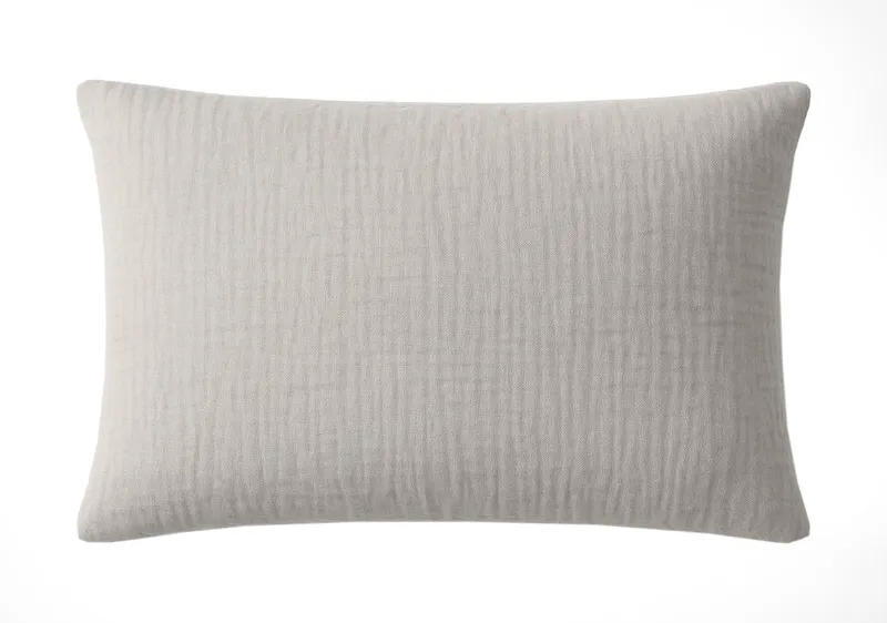 Taie d'oreiller en gaze de coton — 50x70 cm — Gris glacier