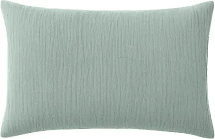Taie d'oreiller en gaze de coton — 50x70 cm — Vert givrée