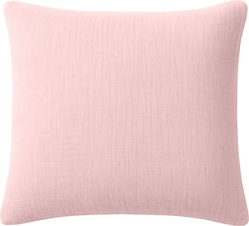 Taie d'oreiller en gaze de coton — 65x65 cm — Rose lotus